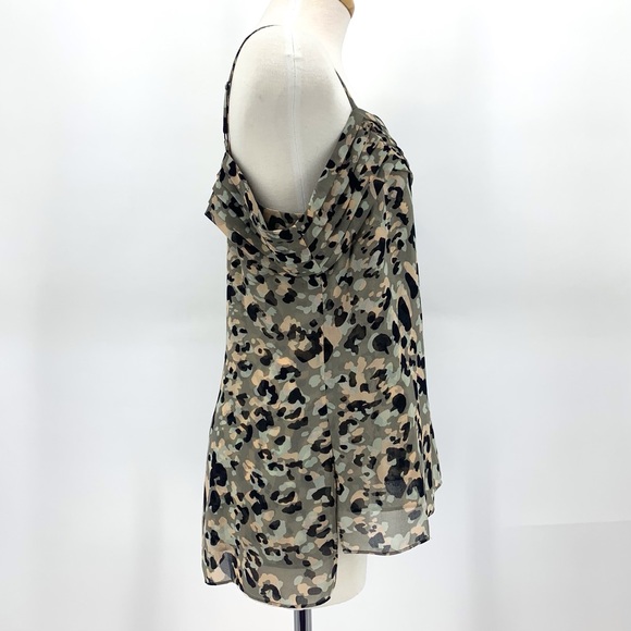 Cabi Tiered Top # 5360, Camo Print Off-the-Shoulder Layered Tank Top, Small - Picture 11 of 17